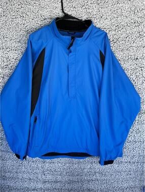Cutter & Buck CB WeatherTec Pullover Jacket Mens XXXL Tall Blue Black